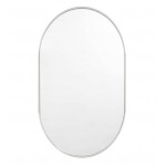 Brushed Nickel Framed Oval Mirror 500*900